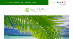 Desktop Screenshot of lotusmedicalinternational.com